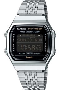 Casio vintage smart stappenteller horloge met Bluetooth zilver staal | ABL-100WE-1BEF