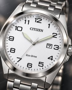 Citizen Eco-Drive klassiek herenhorloge in staal met E111 uurwerk en saffierkristal | BM7108-81A