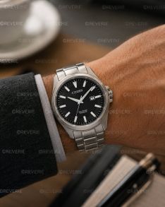 Citizen elegant herenhorloge met Eco-Drive en Super Titanium | BM7470-84E