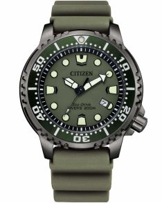 Citizen Promaster Marine Eco-Drive duikhorloge in militair groen | BN0157-11X