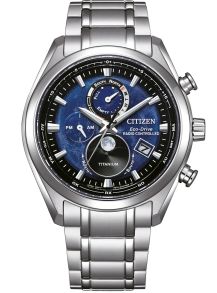 Citizen Tsuki-yomi titaniumhorloge met Eco-Drive en maanfaseweergave | BY1010-81L