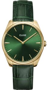 Cluse Féroce 36mm Golden Green Leather CW0101212006