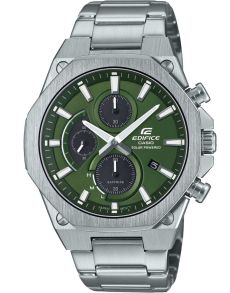 Groene wijzerplaat solar Edifice chronograaf met saffierglas | EFS-S570D-3AUEF