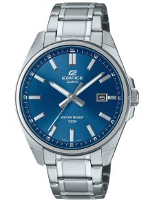 Blauwe wijzerplaat Edifice horloge met Neo-Display verlichtingstechnologie | EFV-150D-2AVUEF
