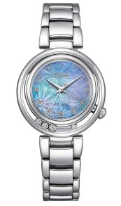 Citizen L ARCLY dames horloge met parelmoer en diamanten | EM1110-81N