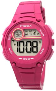 Meisjes digitale horloge met alarm en timer - Fibex digitale sporthorloge FIBEX84BAP02
