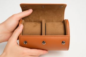 Falkenlund Leather 2 Slot Watch Roll