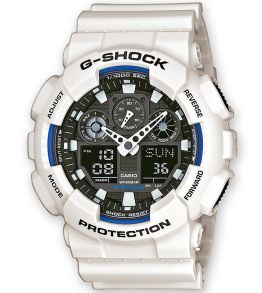 G-Shock professioneel wit ana-digi horloge | GA-100B-7AER