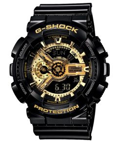 Zwart & goud G-Shock digitaal horloge | GA-110GB-1AER