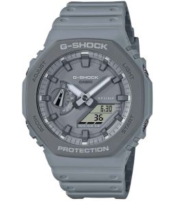 Aardetinten ana-digi G-Shock horloge met grijze behuizing | GA-2110ET-8AER