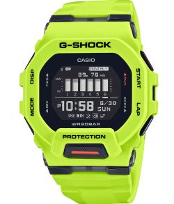GPS fitness horloge limegroen met stappenteller en 200M waterbestendigheid | GBD-200-9ER