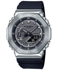Metalen bezel G-Shock horloge met roestvrijstalen achtkantig ontwerp | GM-2100-1AER