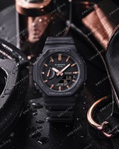Slank zwarte G-Shock horloge met Carbon Core Guard | GMA-S2100-1AER