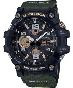 G-Shock Mudmaster solar horloge met radiocontrole en 200M waterbestendigheid | GWG-100-1A3ER