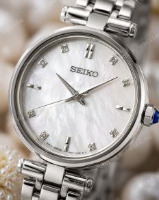 Seiko 8 Diamonds Sapphire Mother-of-Pearl Ladies 29mm