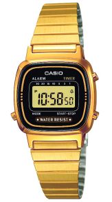 Gouden digitale dameshorloge Casio Vintage | LA670WEGA-1EF
