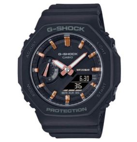 Slank zwarte G-Shock horloge met Carbon Core Guard | GMA-S2100-1AER