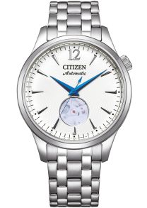 Citizen Automatic herenhorloge in staal | Open heart uurwerk met blauwe wijzers | NH9131-73A