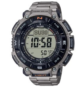 PRO TREK eco solar triple sensor titanium outdoor horloge | PRG-340T-7ER