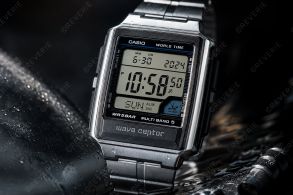 Radiogestuurde digitaal horloge van roestvrij staal met wereldtijd | WV-59RD-1AEF