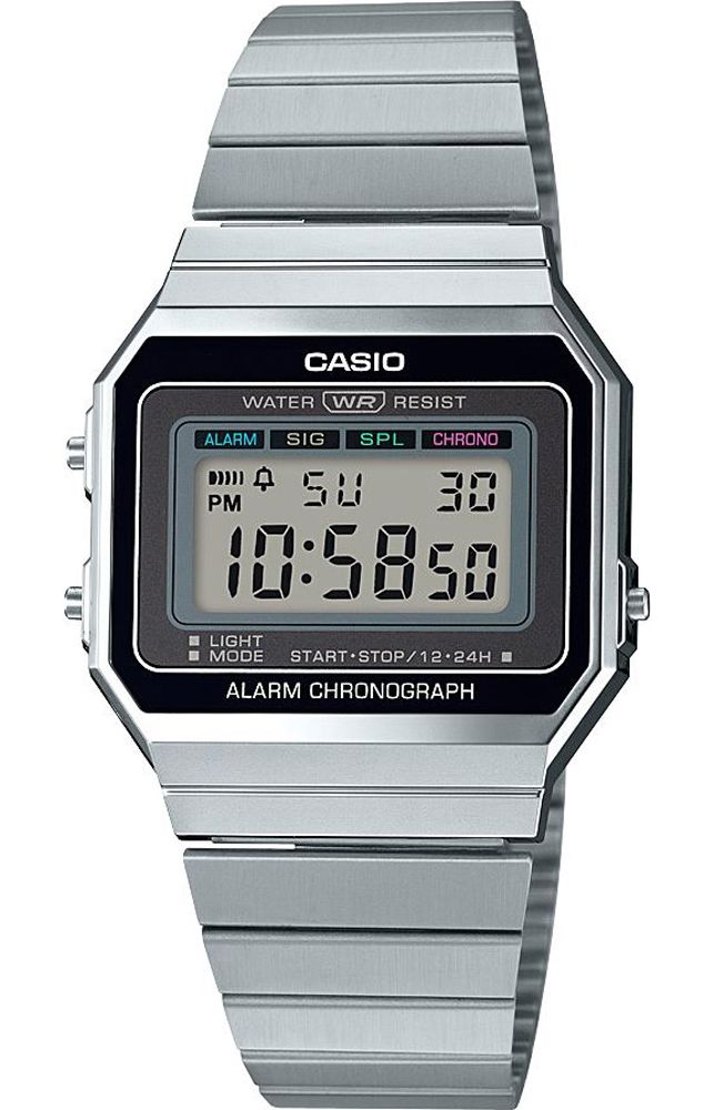 Casio Horloge Mannen Casio Uniseks Horloge A130WE-7AEF Zilver