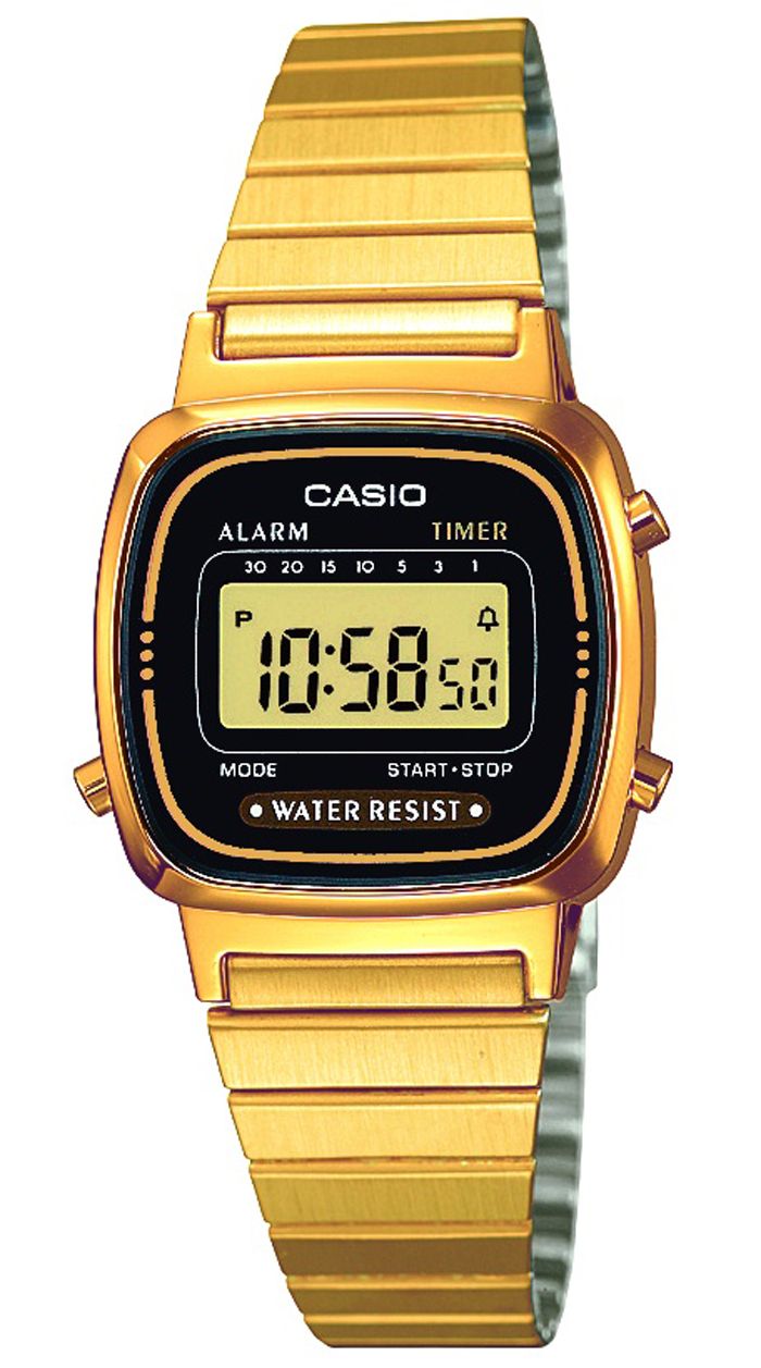 Casio Classic Retro Gold Black LA670WEGA 1EF