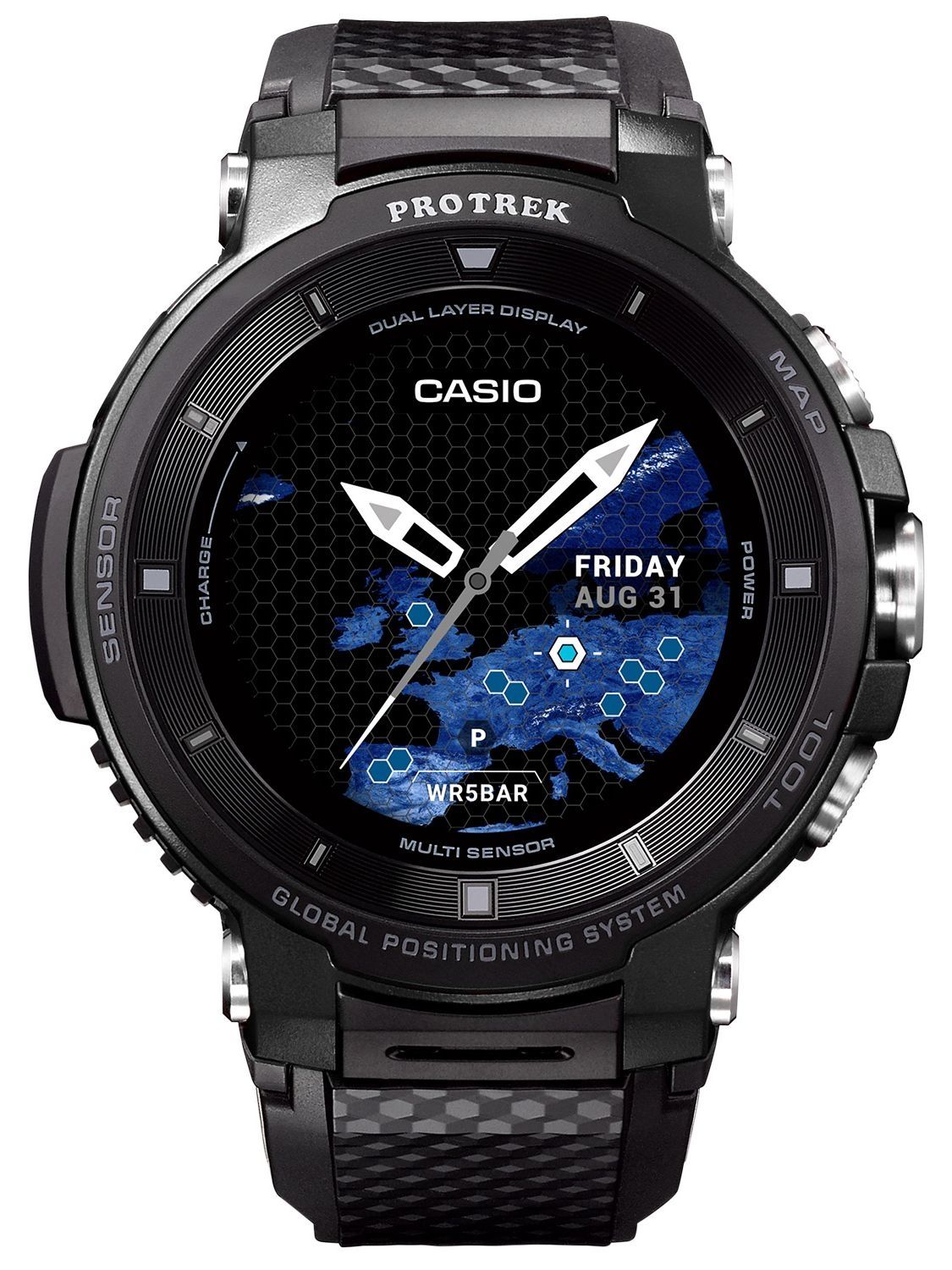 Casio Pro Trek Smart Watch WSD F30 BKAAE