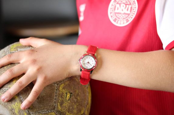 Rood en wit kinderhorloge - leer de tijd in stijl | Fibex FIBEXCTC06