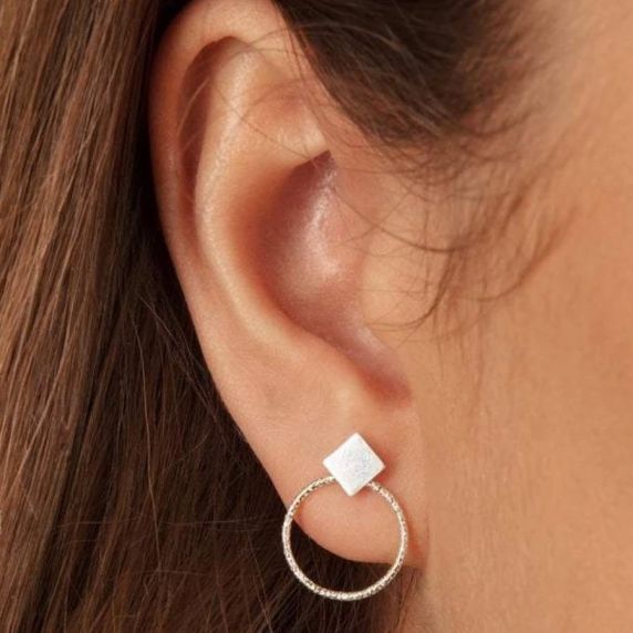 Lucy Ashton Diamond Stud Earrings and Ear Jackets 