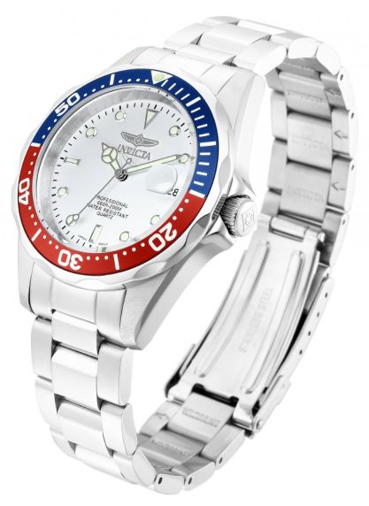 Invicta Pro Diver 37.5mm Stainless Steel Steel Silver Dial