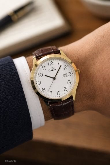 Inex Mens 40mm Golden Classic