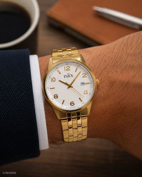 Inex Mens Golden White 38mm