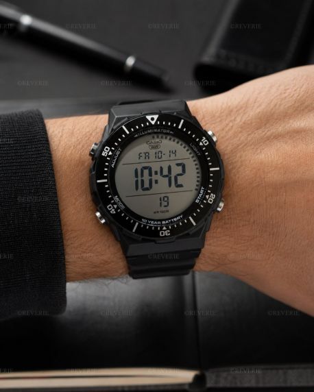 Casio XL Digital Watch World Time 47mm