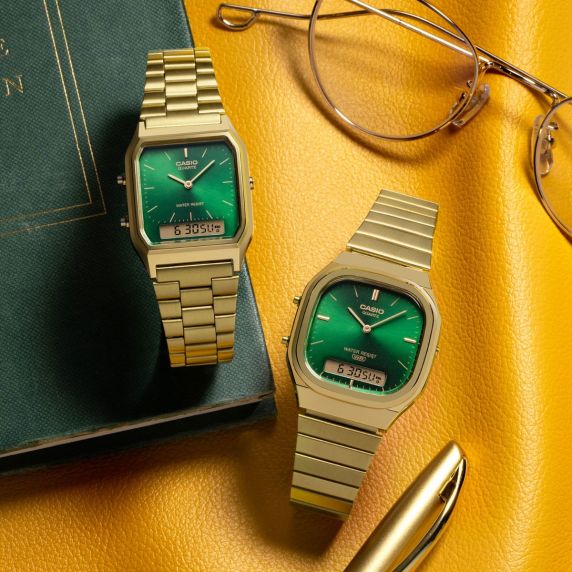 Casio Vintage Ana-Digi Unisex AQ-240EG-3AEF