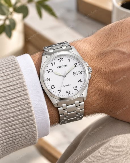 Citizen Eco-Drive klassiek herenhorloge in staal met E111 uurwerk en saffierkristal | BM7108-81A