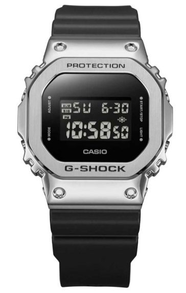 Metalen bezel G-SHOCK digitale horloge met omgekeerd display | GM-5600U-1ER