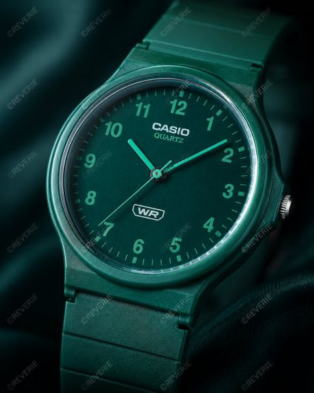 Milieuvriendelijke groene klassieke biohars horloge | MQ-24B-3BEF