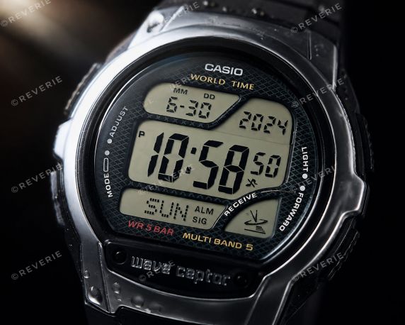 Radio controlled multi-band digitaal horloge met wereldtijd | WV-58R-1AEF